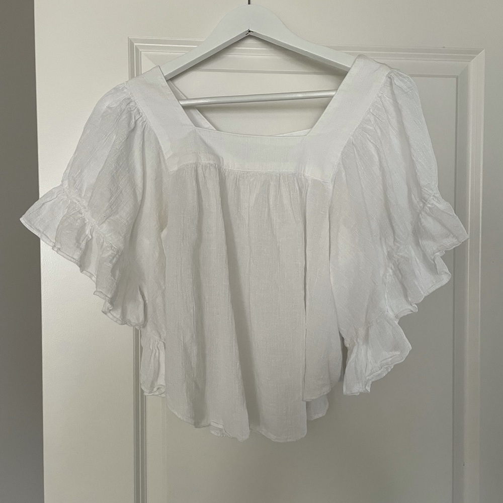 Beautiful White Madewell Blouse
